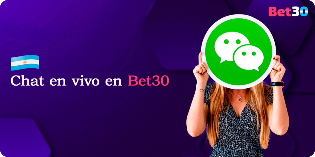 Chat en vivo en Bet30